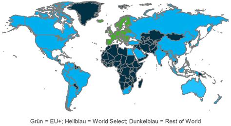 what countries are included in o2 europe zone